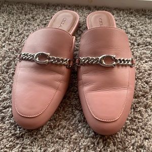 Coach Sofi Slide Mules - Pink, Size 9